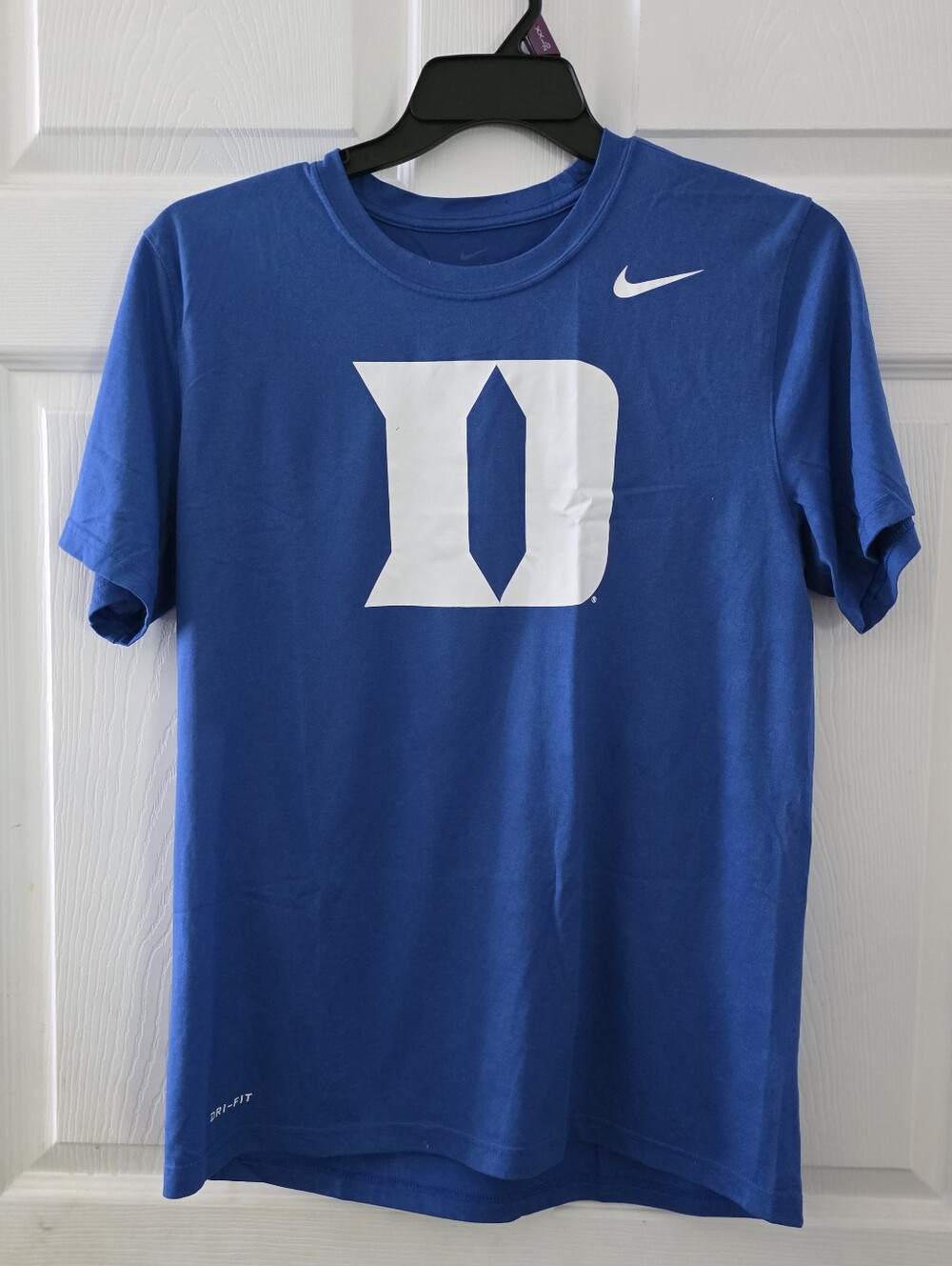 Men Size Large Nike Dri Fit Duke Blue Devils Tee Royal Blue Ncaa